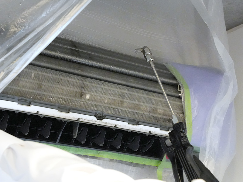 家庭用エアコンのクリーニングのイメージ